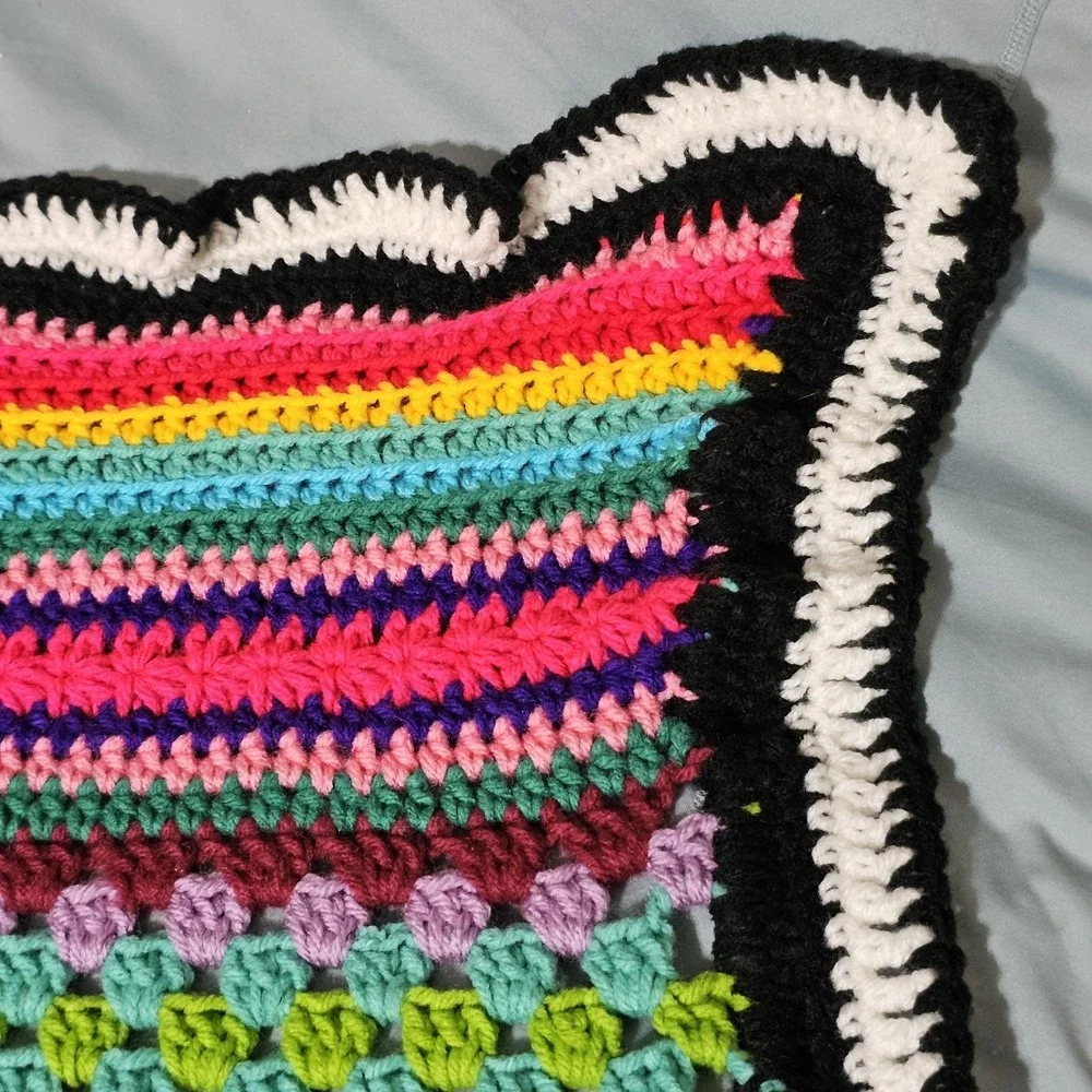 Breaking Bad Jessie Pinkman Handmade Crochet By Me As We Go‎ Stripey Blanket 3D